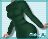 Fall Knit Dress/Green