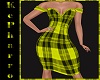 Plaid Yellow Dress