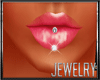 {B} Diamond Lip Piercing