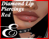 LIP PIERCINGS RED DIAMON