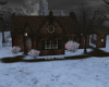 Winter Night Cottage