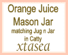 Orange Juice Mason Jar