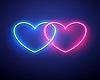 His & Her Neon Hearts
