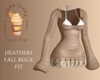 Heathers Fall Beige Fit