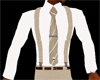 lt brn suspenders/shirt