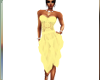 Sleek Lace Gold Dress