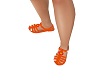 Orange Daisy Sandals