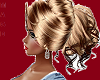 shiney blonde ponytail