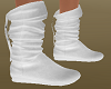 Short White Boots