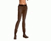 LEATHER PANTS (BROWN)