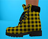 Yellow Work Boot Plaid F