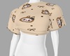 brown labubu top