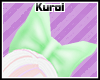 Ku~ Hair bow green