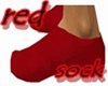 red ankle sock