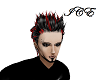 Black/Red Spiked Hair