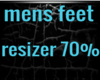 mens feet resizer 70%