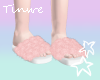 T♥ Furry Slides Peach