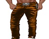 ORANGE LEATHER PANTS