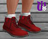 Patches Boots M red