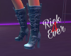 R4E GUNMETAL BLUE BOOTS