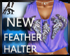 NEW FEATHER HALTER TOP