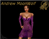 Kina Short Dress Purple