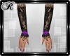 Chic Lace Gloves-Purple