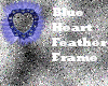 Blue Heart Feather Frame