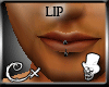 [CX]Lip piercing black