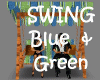 Patio Swing ~Green~Blue
