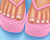 ❹.Pink Wedge Sandals