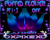 Puff flower dj light