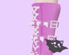 ☽ Spiked Boots Pink