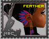 Feather Earrings R/L