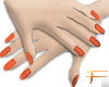 orange nails xD