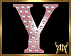 Marquee Letter Y Pink