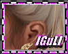 Sun gold earrings
