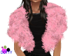 Pink fur coat