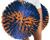 ~V~ Blue & Orange Pompom