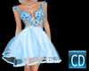 CD FlowerBlue Dress S