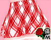 蝶 Red Plaid Skirt+Sock