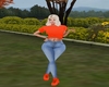 Orange outfit