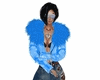 Blue Sexy fur Jacket