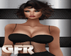 black fishnet dress