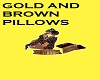 GOLD AND BROWN PILLOWS