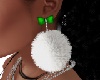 Santa Earrings-Green