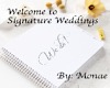 Signature Weddings Sign