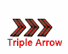 Red Triple Arrow