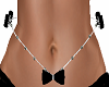 Black Bows Belly Chain