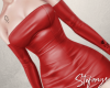 S. Luxury Dress Red